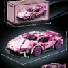 Building Block Cow Racing Car (Pink) 1:20 NO:MQ00166