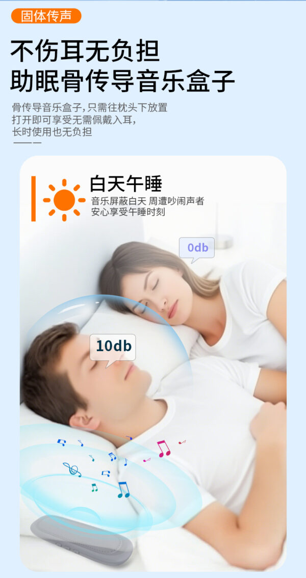 Bone-conduction Bluetooth sleep speaker (with TF card slot)