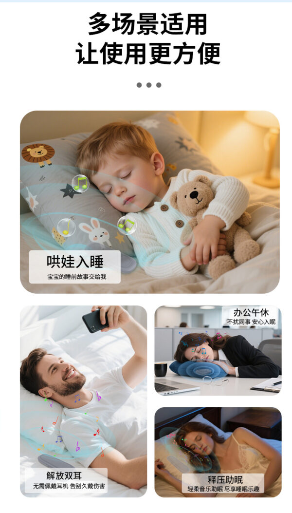 Bone-conduction Bluetooth sleep speaker (with TF card slot)