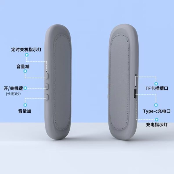 Bone-conduction Bluetooth sleep speaker (with TF card slot)