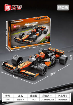 Building  Mercedes F1 car with building blocks NO:F207