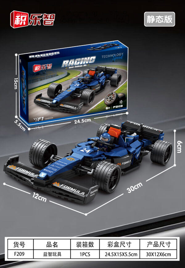 Building  Mercedes F1 car with building blocks NO:F209