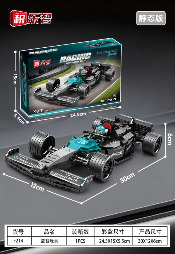 Building  Mercedes F1 car with building blocks NO:F214