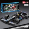 Building  Mercedes F1 car with building blocks ,Ten-in-one,NO:F215